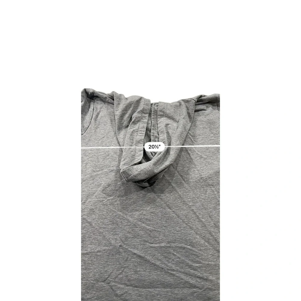 Michael Kors Short Sleeve Hoodie Gray Womens Large Athleisure Workout Sports EUC